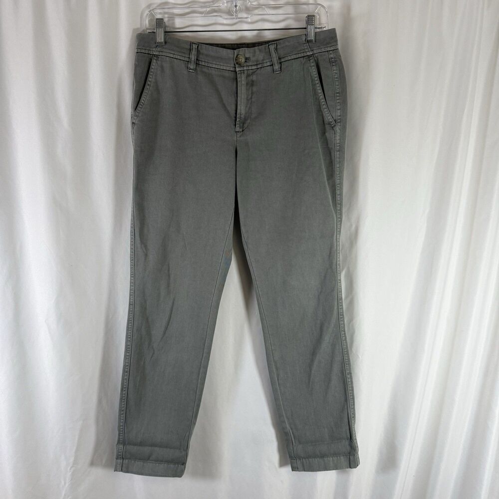 J. Crew Pants Women's 2 Mid Rise 100% Cotton Flat Front 28" Inseam